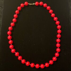 Red Beaded Necklace